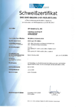 Schweißzertifikat DIN EN 1090 Schweißzertifikat DIN EN 1090
